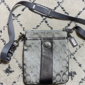 Colorblock Canvas Signature Crossbody Messenger